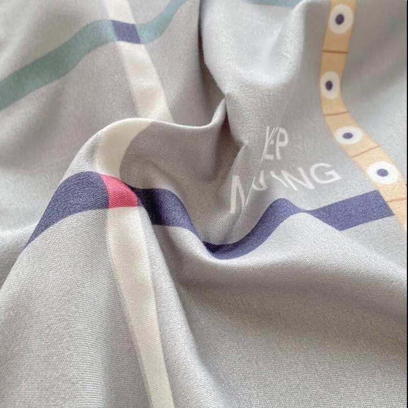 Jie Li Ya Fresh Style Thickened Brushed 4-Piece Bedding Set