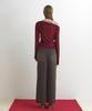 Aobteu Denim Long Skirt - Brown