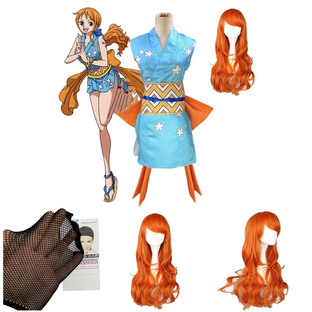 One Piece Nami Perücke Kostüm Für Cosplay Halloween Und Mehr