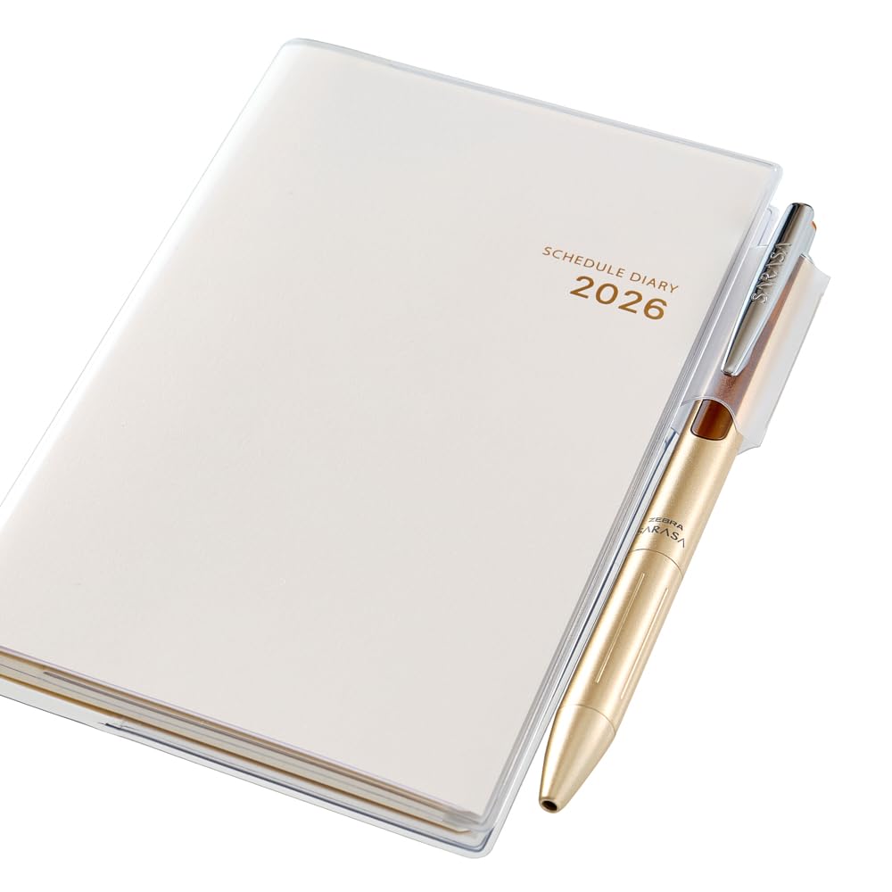 NOLTY 2026 Monthly Slim Planner with Aida 2628 November Memo, Ivory, (Starts 2025)