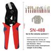 Ratchet Wire Crimping Tool Ratcheting Crimper for Open Barrel Terminal Connectors 24-16 AWG 8mm Thick Electrical Repairs