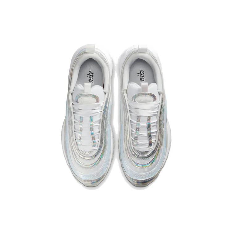 Nike Womens Air Max 97 'Iridescent' (women's sizes) Spangle / White / Iridescent Running Shoes CU8872 196