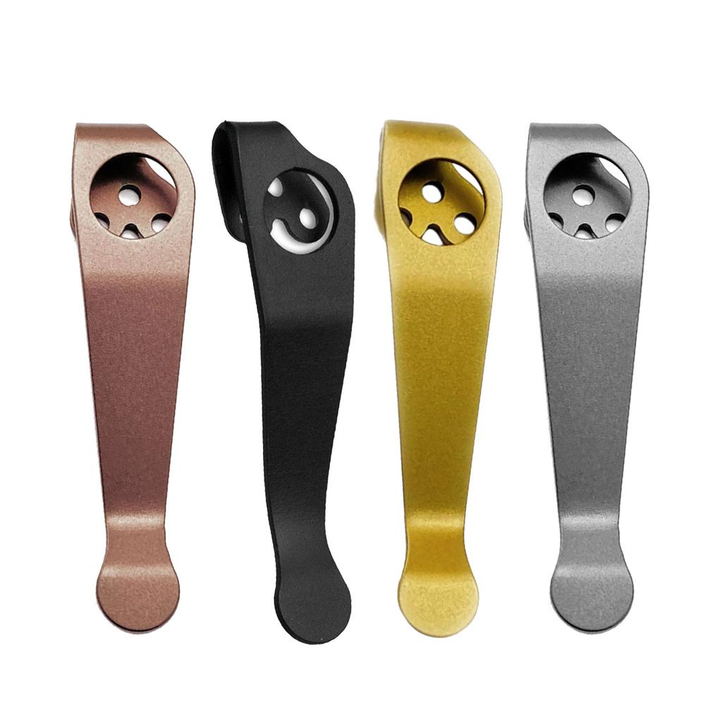 Tytanowy klips tylny Akcesoria DIY Składany nóż kieszonkowy Narzędzie Klipsy tylne do Recons