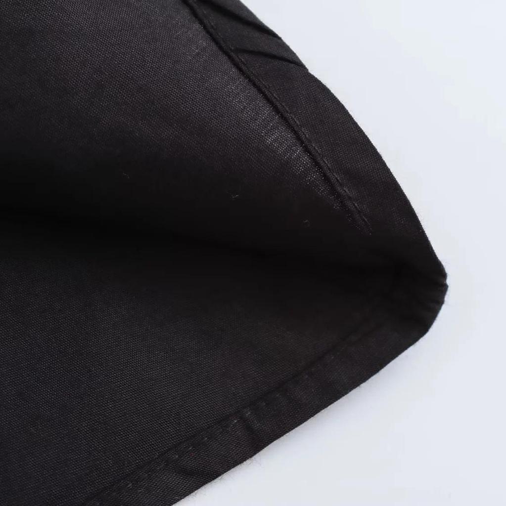 European & American High Street Style Women's Lace Stand-Up Collar Button Long Sleeve Dress