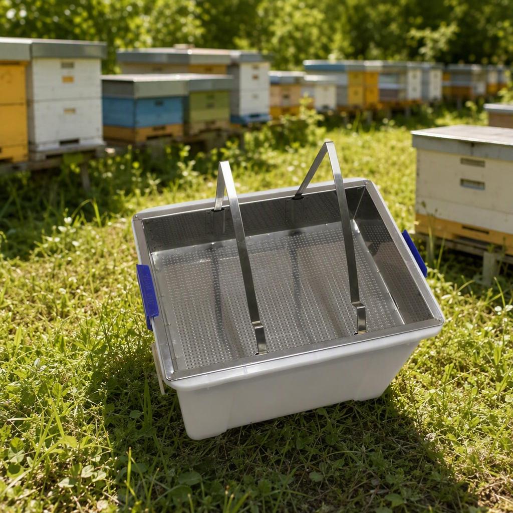 Beekeeping Honey Container with Draining Tray Long-Lasting for Apiarists