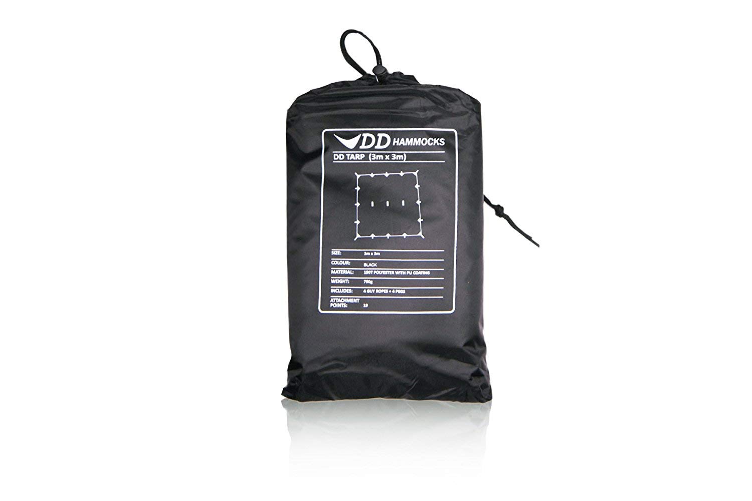 

Гамаки DD DD Tarp 3×3 (угольно-черный) [Элемент] чёрный