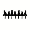 Modern Black Metal Wall Hook Multi Purpose Home Decor Shelf Indoor