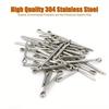 150Pcs Sliver Split Pins Cotter Fixings Assorted Sizes  304 Stainless Steel Split Pin Assortment Kit  Pin High Quality