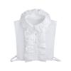 Elegant Ruffle Lace Detachable Collar False Collar Decorative Shawl Half Shiirt Fashion Neck Accessory For Office Women