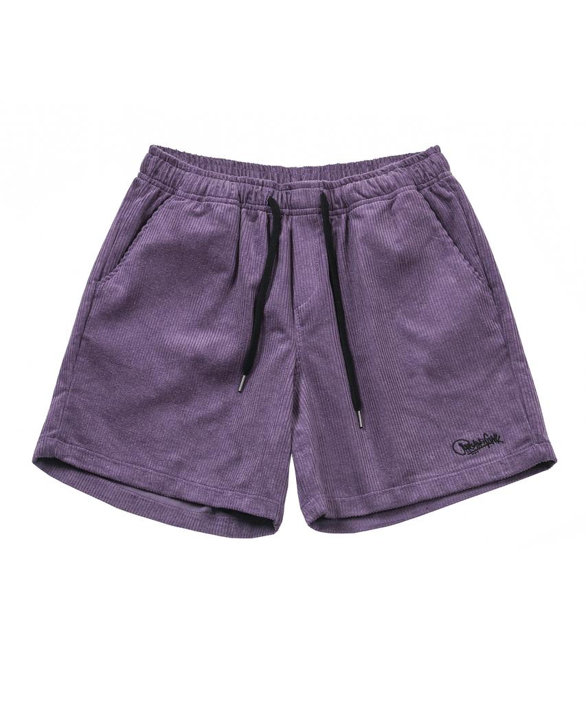 ARCANE FUNK Corduroy Logo Half Pants Purple
