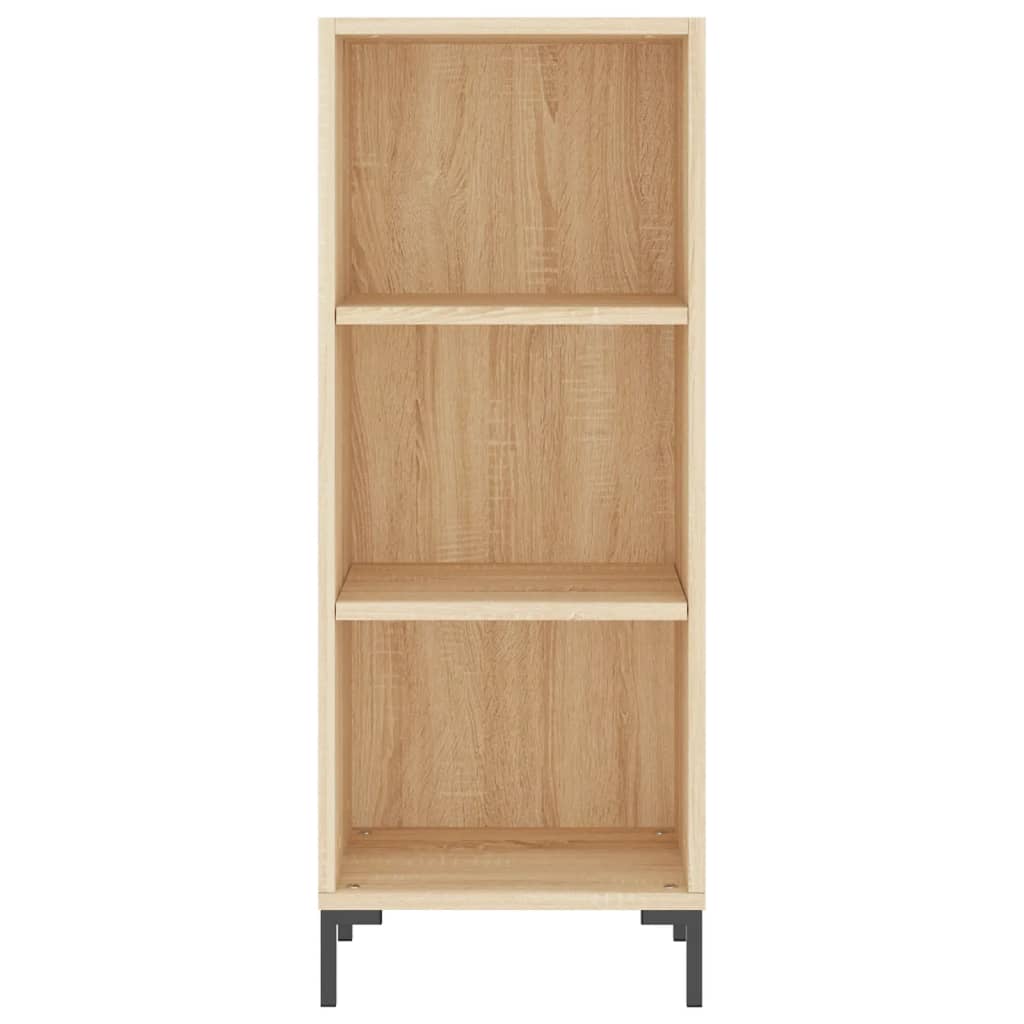 Highboard in Sonoma Oak Finish 34.5 x 34 x 180 cm Particleboard