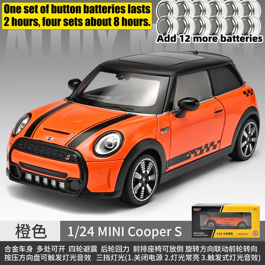1:24 BMW MINI Cooper S F56 Britský Kompaktní Sportovní Hatchback Kovový Odlitý Modelový Automobil Domácí Trendy & Stolní Dekorace