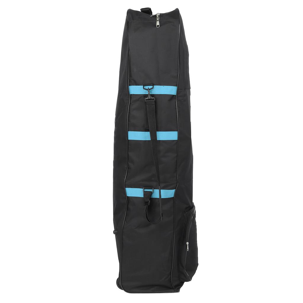 Golf Travel Bag with Wheels Foldable 600D Oxford Golf Aviation Bag Club Case Storage PouchBlue