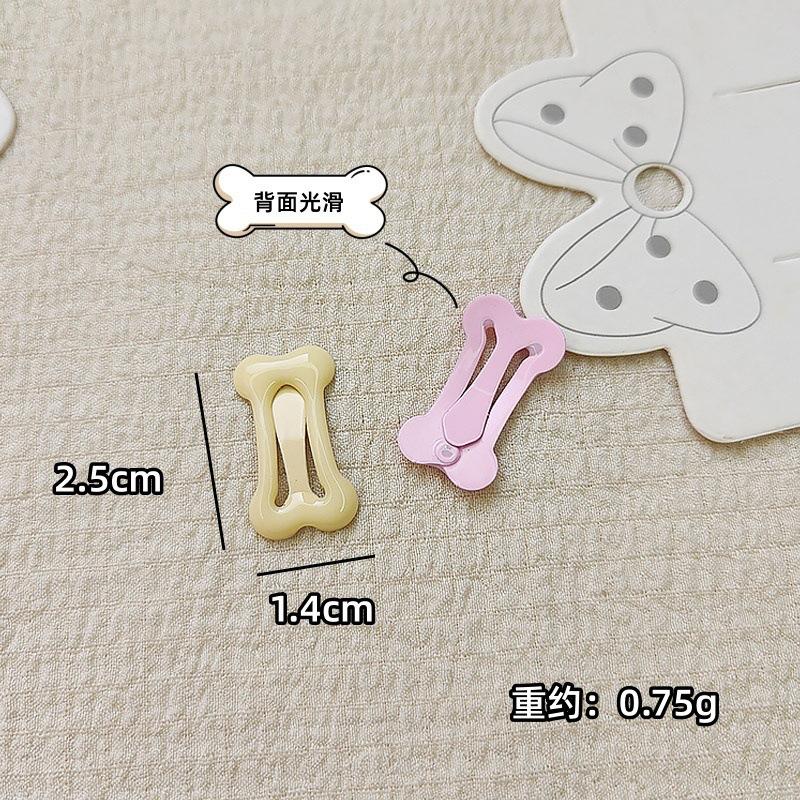 2.5cm Oil Drop Dopamine Color Hair Clip Small Bone Sweet Cute Girl BB Clip Side Bangs Broken Hair Small Hair
