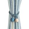 2Pcs Simple Curtain Tieback Tie backs Rope with Round Ball for Modern Curtain Decoration