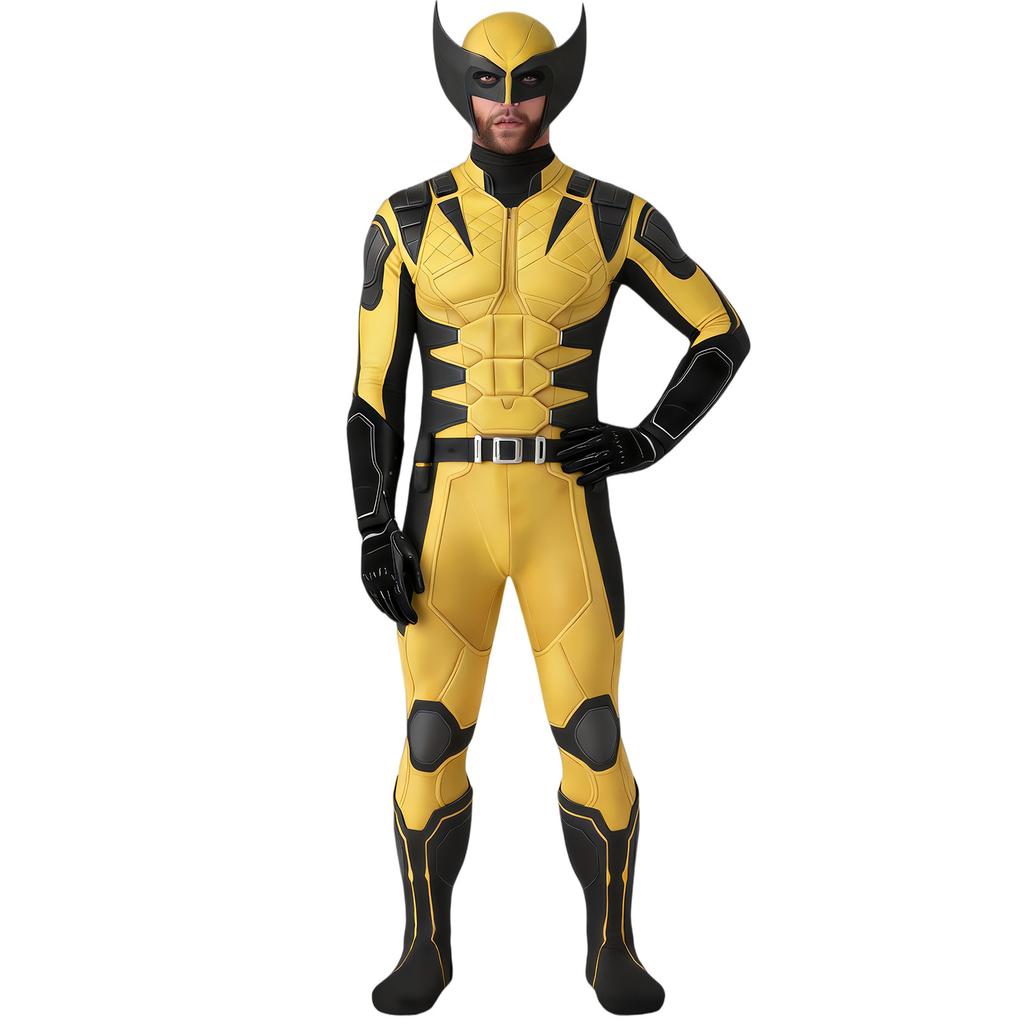 X-Men Wolverine cos onesie Wolverine Marvel hero tights Halloween comic show costume