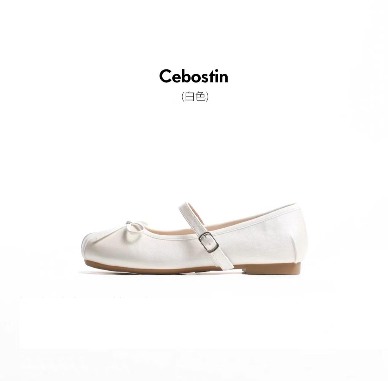 

Корейская версия на плоской подошве одним словом с маленькими кожаными туфлями Мэри Джейн женские 2025 новые летние туфли модные с квадратным носком и плиссированным бантом 35 белый