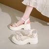 French Fairy Style Thick-soled One-button Sandals Women's 2025 New Summer Wear with Skirt Roman Beach Shoes