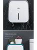 Wall-Mounted Bathroom Tissue and Phone Holder with Storage for Sanitary Supplies