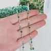 1meter Bohemian Colorful KC Gold Bead Chain for Choker Necklace Women Charm Handmade Party Jewelry Making DIY Components