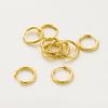 4pcs/lot 14K 18K Gold Plated Round Simple Classic Open Earing Hook Pendant Decorate Loop For Jewelry Making Crafts Accessories