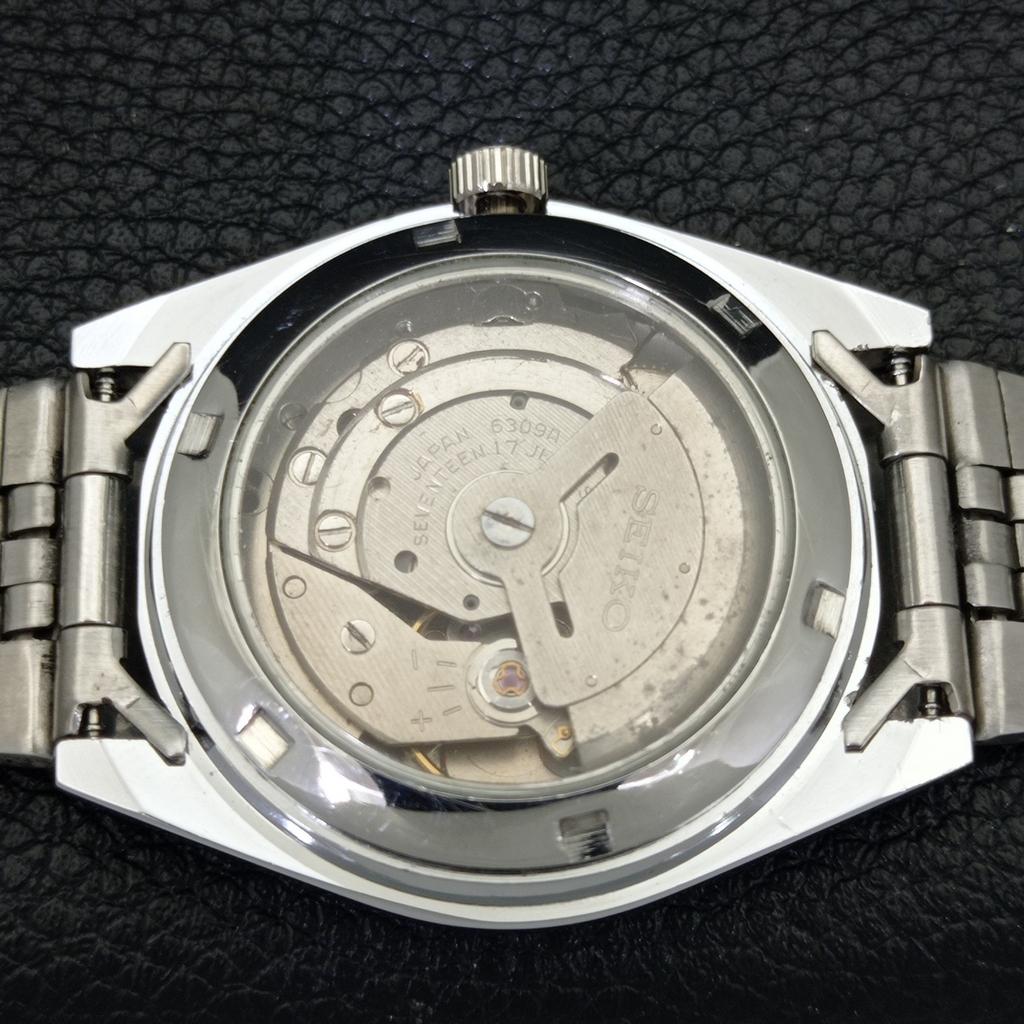 JAPAN VINTAGE REFURBISHED SEIKO 5 AUTOMATIC MENS BLACK DIAL WATCH a440636-4 Sk-a440636