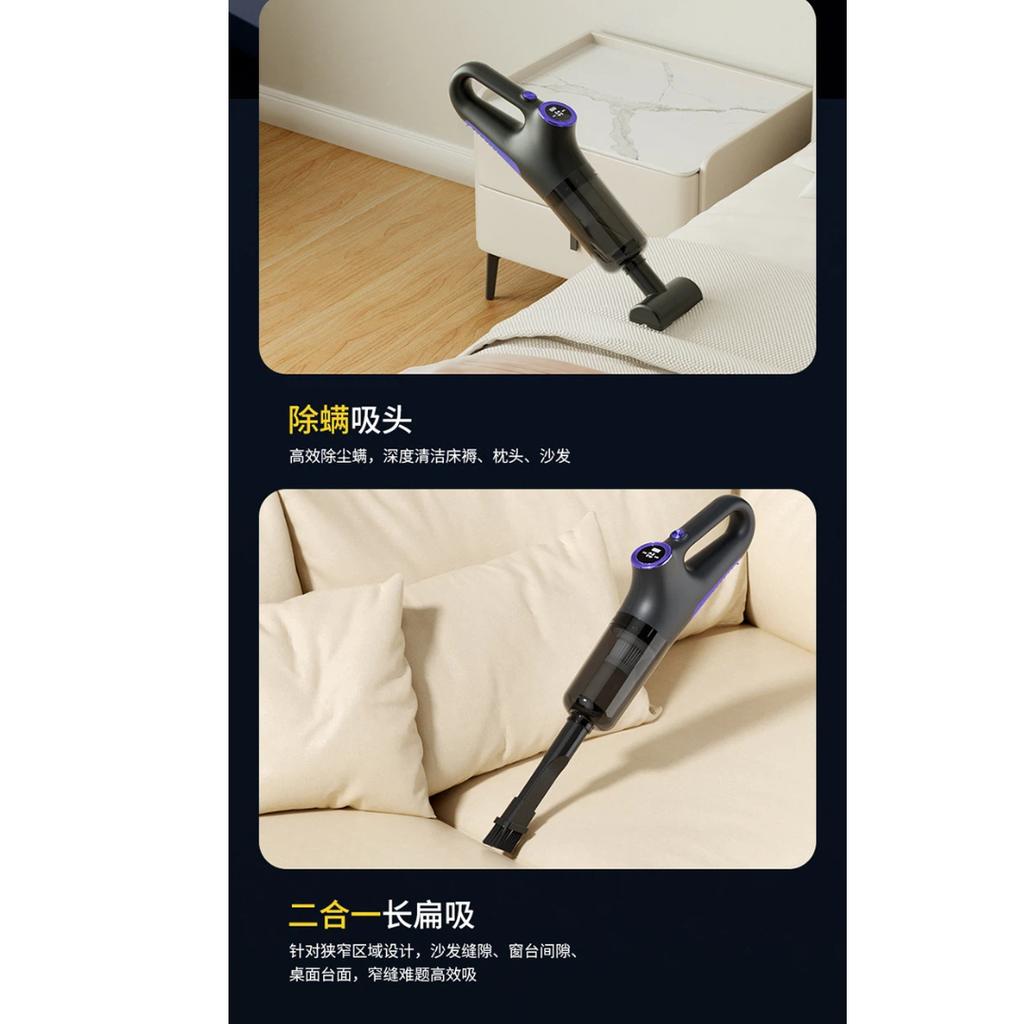 Cordless Handheld Vacuum Cleaner Wet Dry Mop 2-in-1, High Suction Portable Wireless Vacuum for Home and Car Use