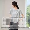 Women's Embroidered Round Neck Short Sleeve T-Shirt