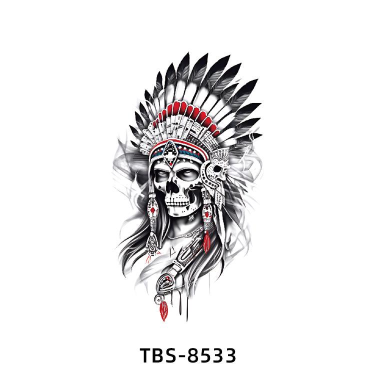 Realistiska Djurtotem Tatuering Klistermärken: Drake, Fenix, Tiger, Varg