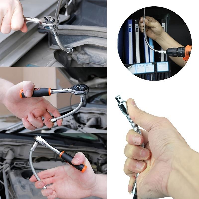 Flexible Socket Extension Adapter Rod Set