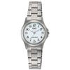 Citizen Q&Q Women's Analog Watch, Stainless Steel, Waterproof, Metal Band, White Dial, Silver, W379-204