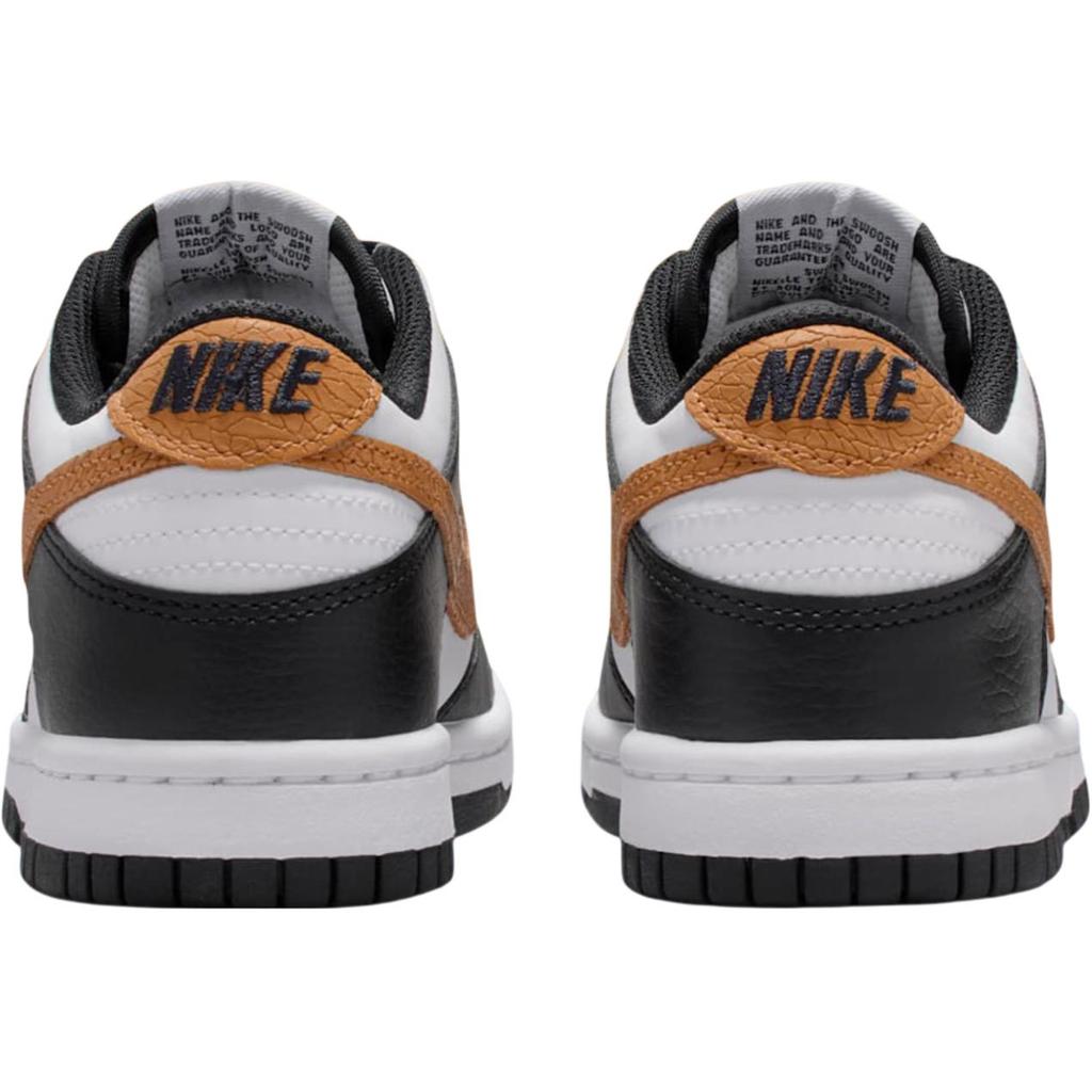 Nike Dunk Low Fashion Comfortable Slip Resistant Durable Low Top Kids Skate Shoes Kids Sneaker Black White Brown II7639-001