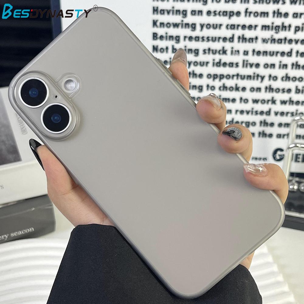 0.3mm Ultra Thin Matte Armor Translucent Case For iphone 16 Pro Max 16 Pro TPU Silicone Soft Cover 16 Color Funda 16 Plus