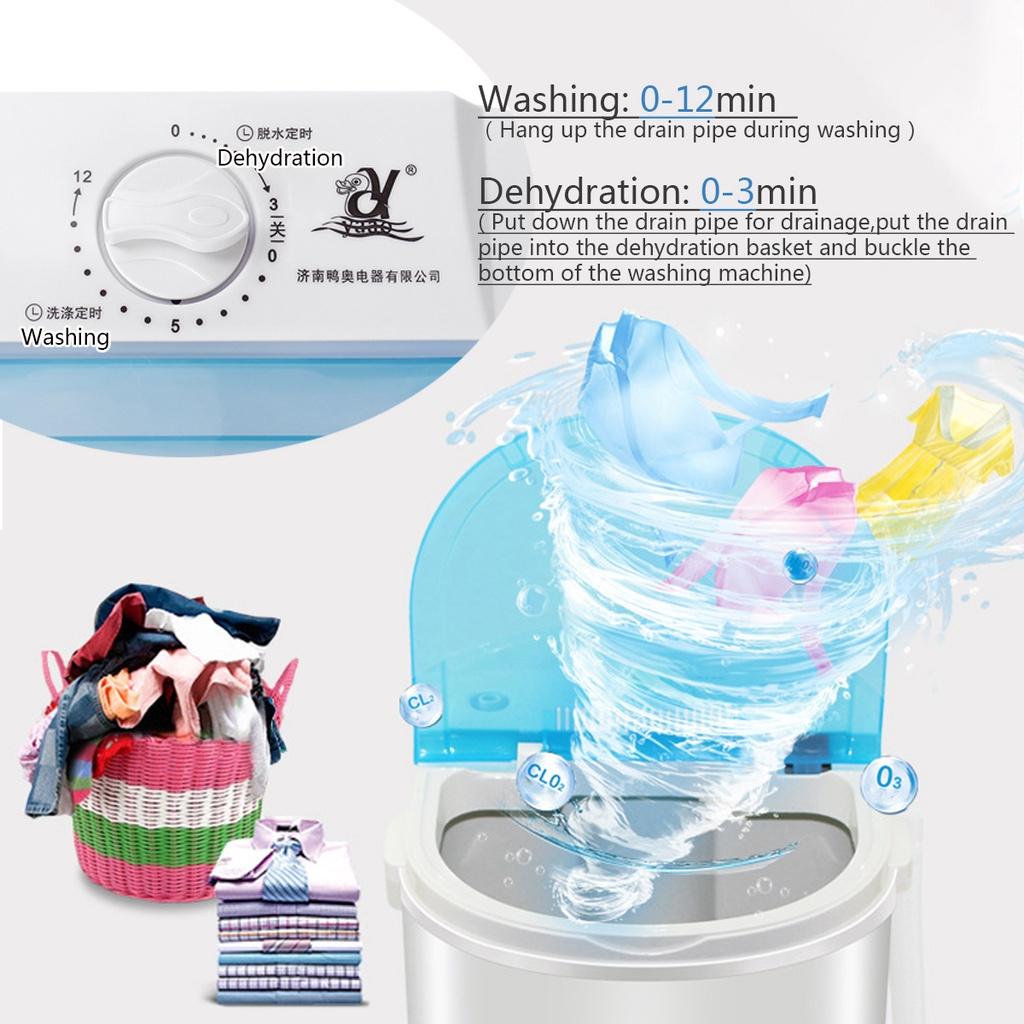 2kg Portable Clothing Laundry Washing Machine Single Barrel Mini Washing Machine Washer And Dehydration 250W