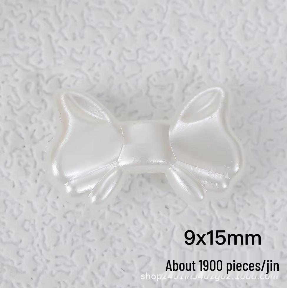 Imitation Pearl Peach Heart/Bow/Fish Beads for DIY Phone Charm  Bracelet Making