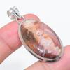 Natural Polychrome Jasper 925 Sterling Silver Jewelry Pendant 2.01" A1u32