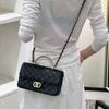 Stijlvolle Mini Vierkante Crossbody Tas voor Dames PU Leer Handtas Met Ketting Riem Dagelijks Gebruik