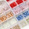 Glitter Rhinestones AB-Flat Back Shiny Stones Nail Art Decoration Mixed Sizes Nail Gems Crystal Strass Accessories