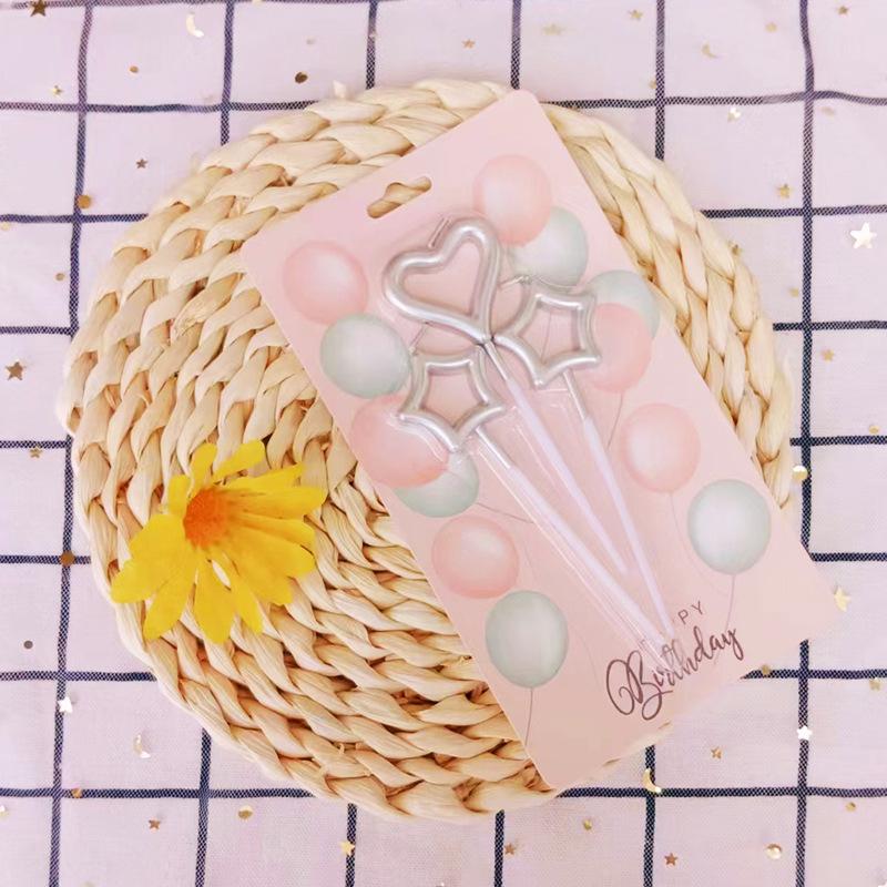 Children's birthday candle personality creative hollow star candle bakery birthday supplies cake candle