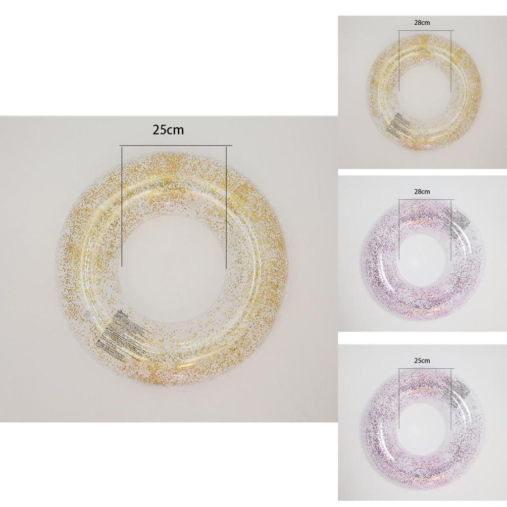 Adult Inflatable Glitter Swim Ring Children's Water Lifesaving Ring Armpit Float Ring