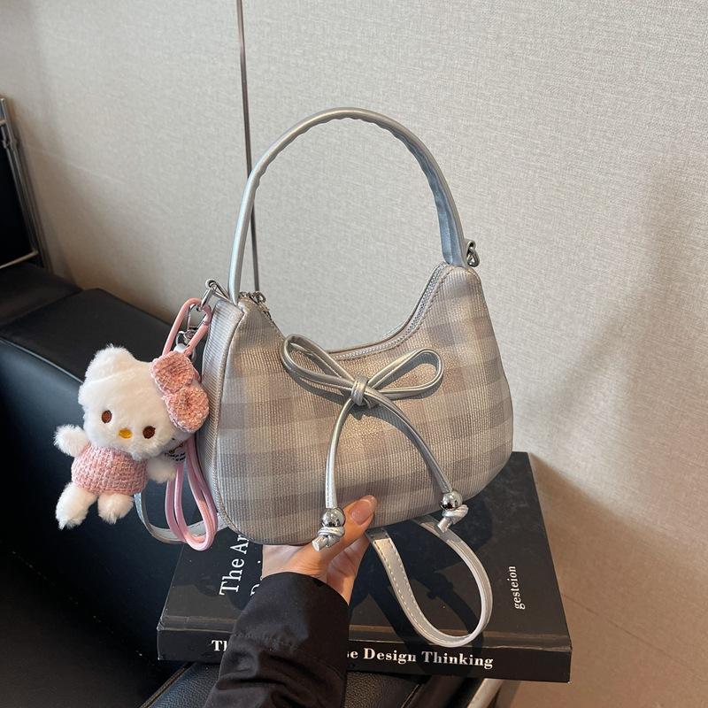 High-End Nischentasche Damen neue Mode Umhängetasche Schleife tragbare Knödeltasche