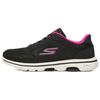 Go Walk 5 Kényelmes Sokoldalú Anyag Alacsony Szárú Alkalmi Futócipő Női Sneaker Fekete Rózsaszín 124155-BKHP