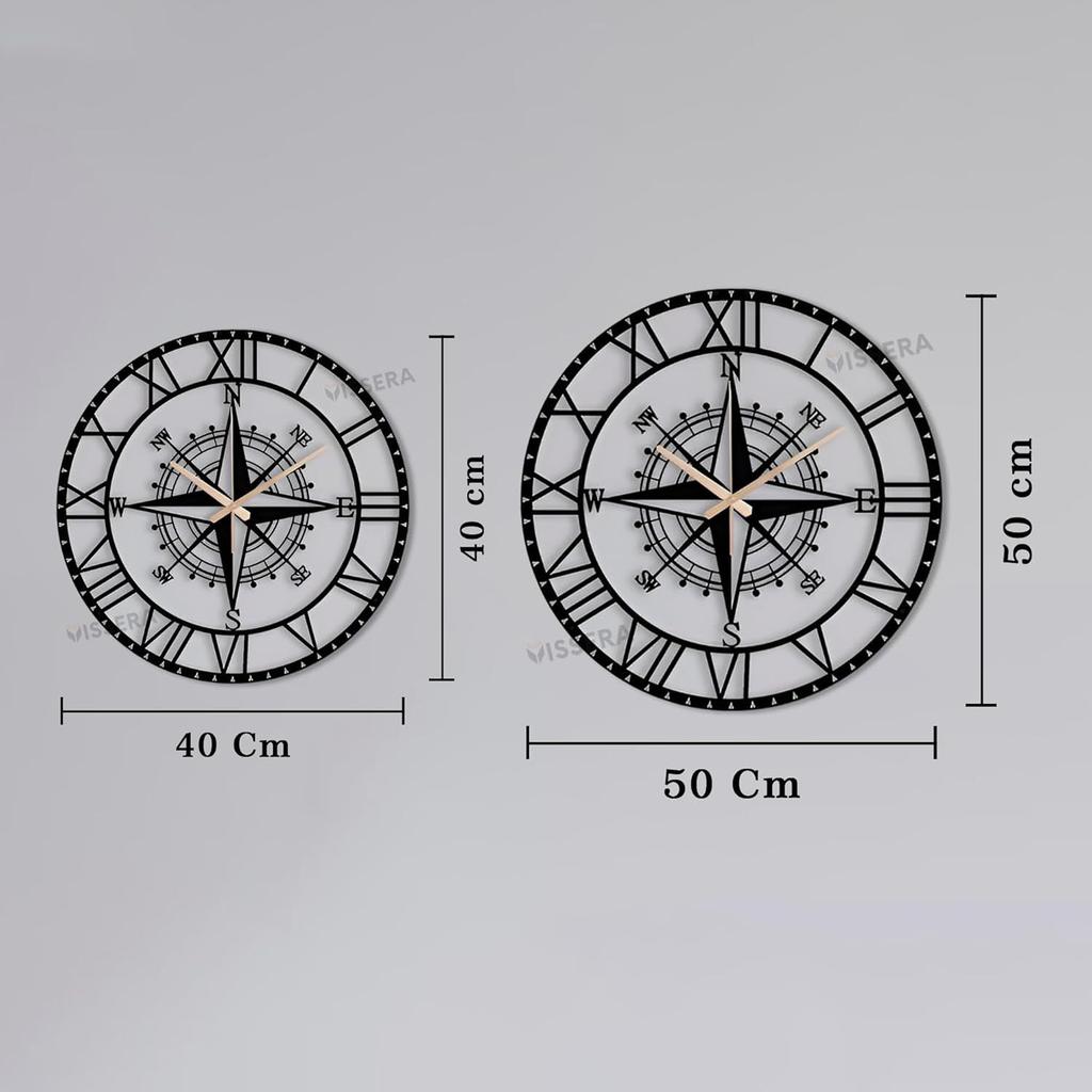 Väggklocka för vardagsrum, sovrum, kontor, kök Modern Unik Storlek Fancy Dekorativ Tyst Väggklocka för Hall och Heminredning (40 cm, Svart)