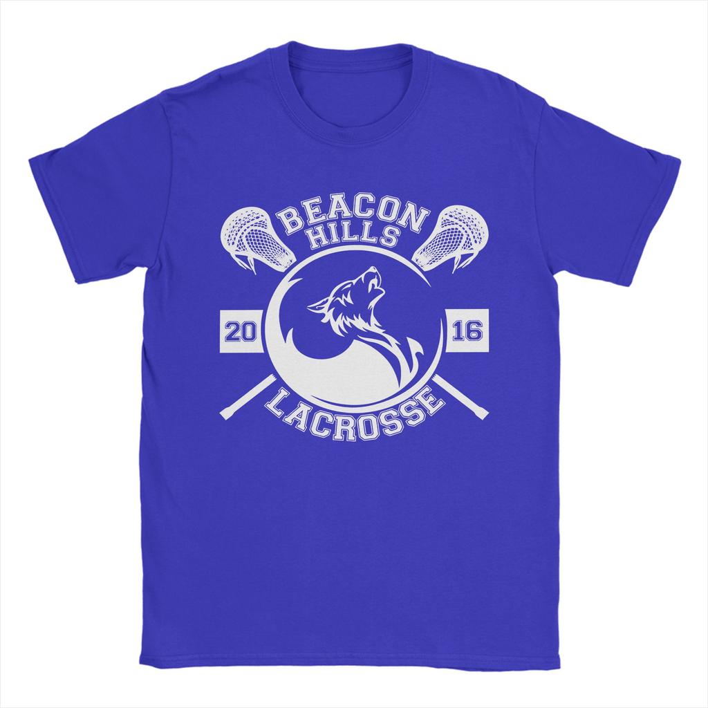 Beacon Hills lacrosse Teen Wolf  T-Shirt Men Women  Vintage Cotton Tees Crewneck Short Sleeve T Shirt Plus Size Clothes
