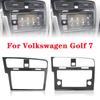 Carbon Fiber Auto Console Center Gps Navigation Panel Cover Trim Frame Car AccessoriesFor Volkswagen Golf 7 Gti Mk7 2013-2019
