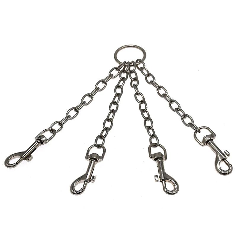 Tie Cross Chain Accessories for Sex Toy Auxiliary Products Metal 4-Hooks Handcuffs Parts Shackles BDSM Slave Role Play