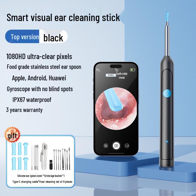 HD WiFi Smart Ear Cleaning Tool: Wireless Multifunctional Visual Ear Pick Spoon for Home Use
