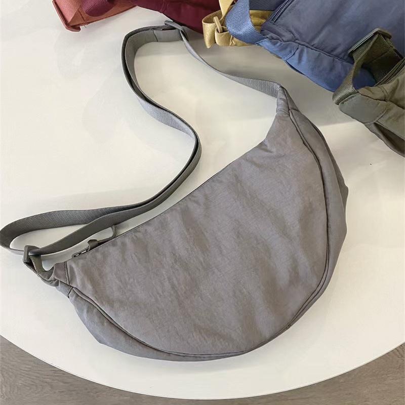 

Nyl Hobos Women s Shoulder Dumpling Bag Large Capacity Travel Crossbody Half Mo Bags Outdoor Phe Pouch Handbags Wholesale сірий колір