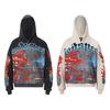 Premium Heavyweight Washed Vintage Hoodie Unisex Oversized Cotton Sweatshirt With Print Pocket