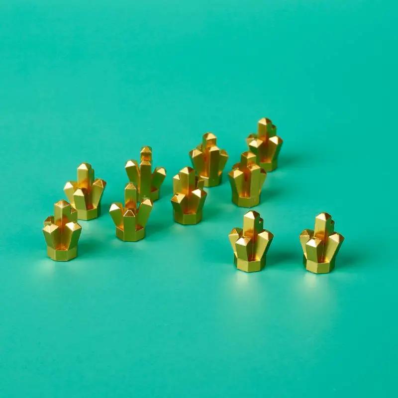 MOC Blocchi da Costruzione Accessori Minerale d'Oro Prezioso Argento Diamante Scorta Mappa del Tesoro Pirata Monete Modello Giocattolo Mini Mattoncini Bancomat Regali Giocattolo K046